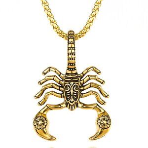 ❤️Scorpion King clavicle pendant necklace for women/men, N90201P215